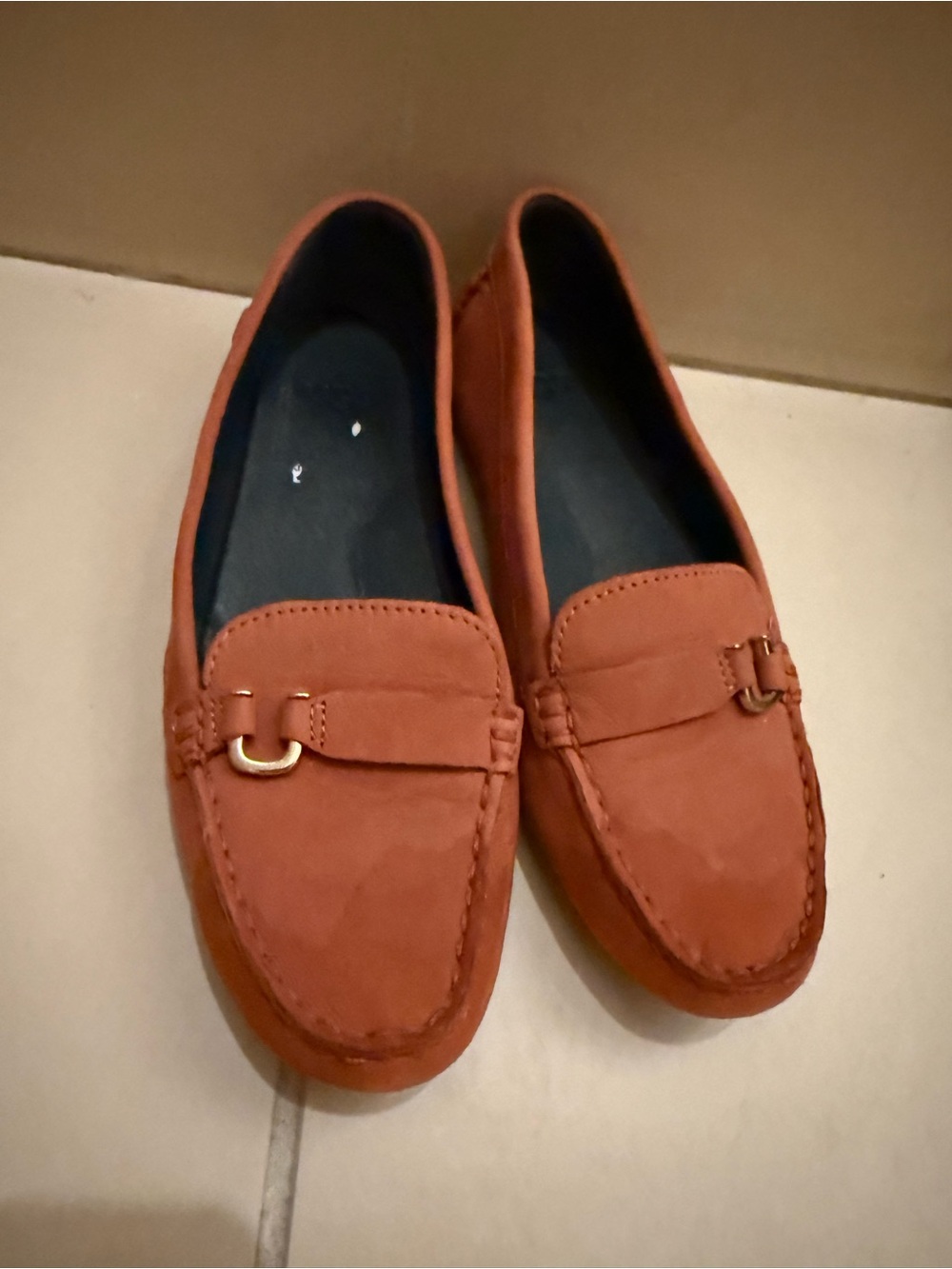Ugg Suede Driver Loafers in Rust